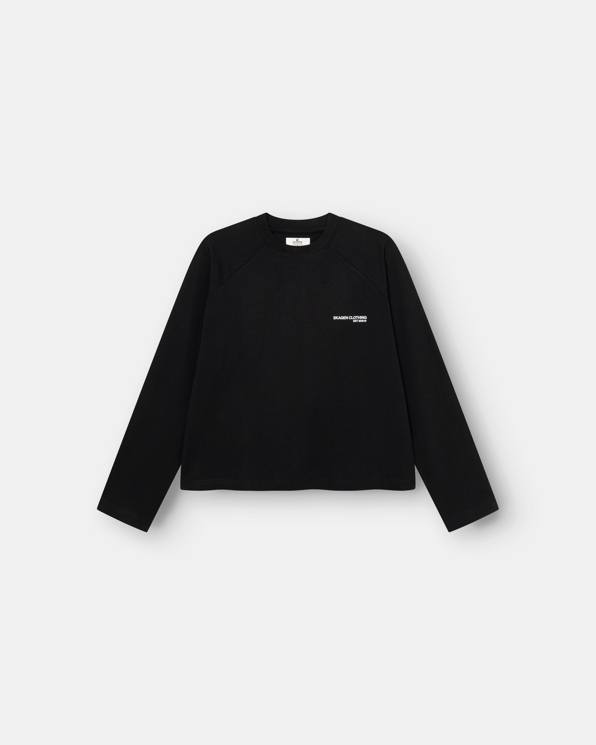 Everyday Essential Raglan Longsleeve Black dame
